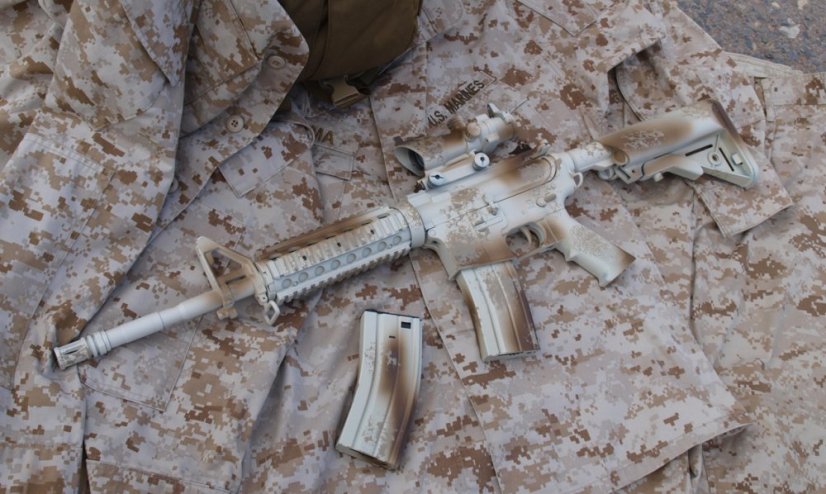 Camo egyedi M4 SOPMOD, 160 m/s, AirsoftGuns, CM.007