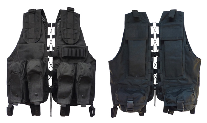 Tactical vest, mod. 2009, S, black, AirsoftGuns