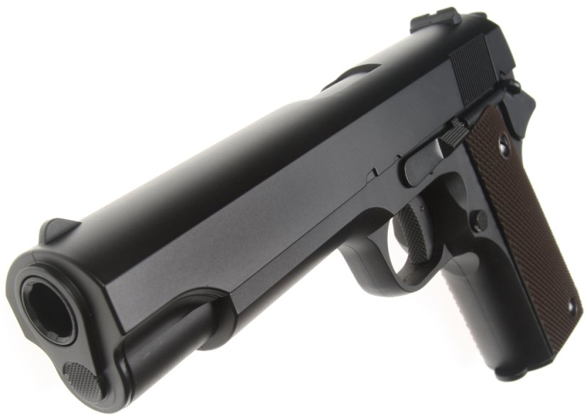 Colt M1911 AEP, mosfet, Black, Cyma, CM.123S