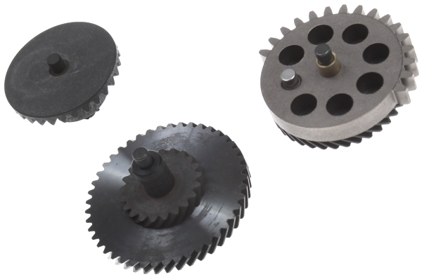 Set of gears, helical teeth, super high torque, Systema