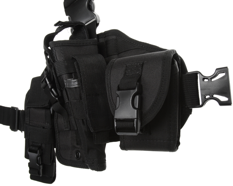 Tactical leg panel, SWAT, black, ACM
