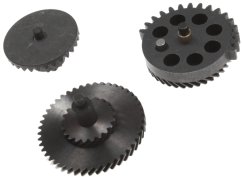 Set of gears, helical teeth, torque, Systema