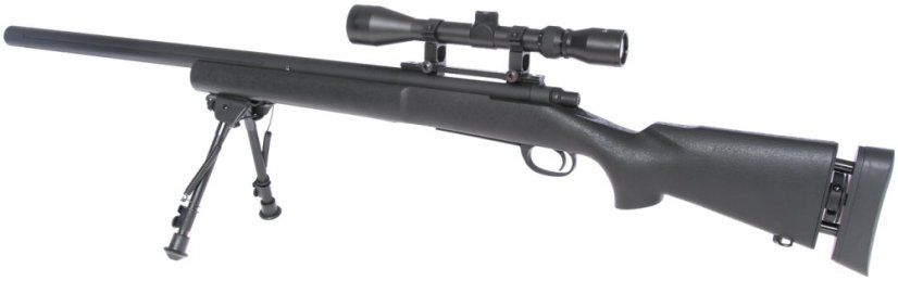 M24 Socom black, Military, bipod, scope, Snow Wolf, SW-04JB ++