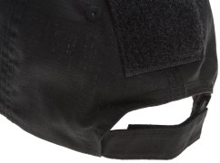 Baseball cap, velcro panels, black, ACM