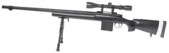 M24 SWS, fekete, kétlábú állvány, távcső, továbbfejlesztett változat, Well, MB4405D