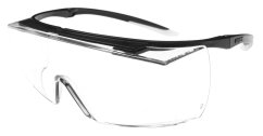 Glasses, super f OTG, clear, Uvex
