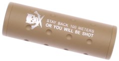 Schalldämpfer, Skeleton, 110x35, TAN, SHS