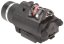 Tactical flashlight, full metal, M7, LED, laser, black, ACM
