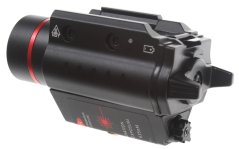 Taktikai zseblámpa, teljes fém, M7P, LED, lézer, fekete, ACM