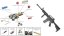 Tartós egyedi M4A1 RIS, 130 m/s, AirsoftGuns, BY-051, BI-5181M