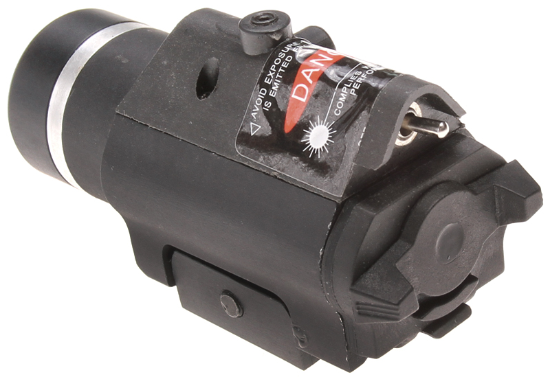 Tactical flashlight, full metal, M7, LED, laser, black, ACM