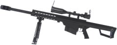 Barrett M82A1 CQB, Zweibein, Zielfernrohr, Snow Wolf, SW-02
