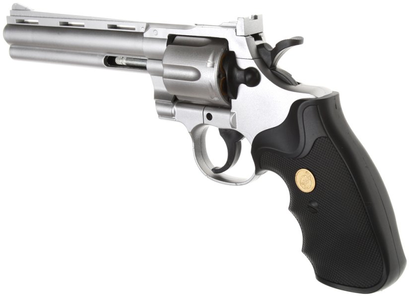 Colt Python .357 Magnum, 6 inch, ezüst, Galaxy, A&K, G.36S