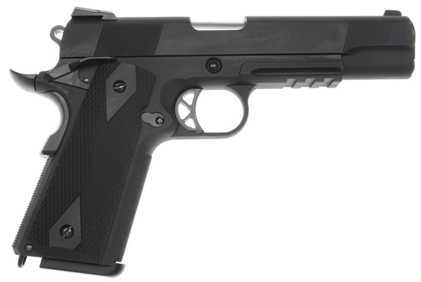 Colt M1911, noir, RIS, GBB, WE