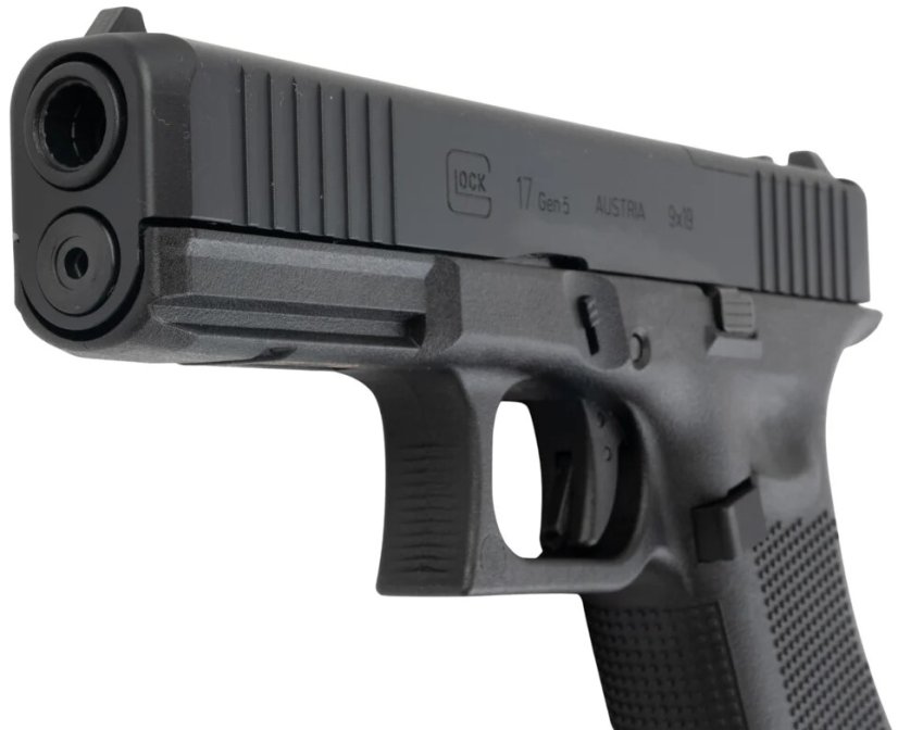 Glock 17 Gen 5 FS MOS, steel CNC slide, Black, GBB, Umarex