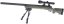 M24 Socom OD, kétlábú állvány, távcső, Snow Wolf, SW-04G ++
