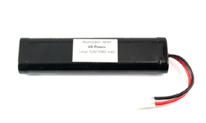 Akkumulátor, nagy, 9,6 V, 2000 mAh, VB Power
