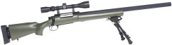 M24 Socom OD, Military, bipod, scope, Snow Wolf, SW-04JG ++