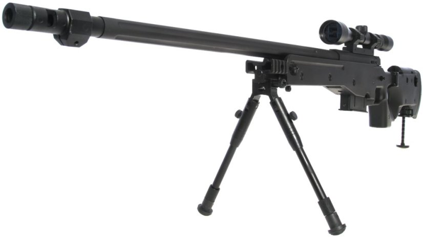 AW .338, black, Gas, bipod, scope, Well, G96D
