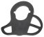 Sling swivel M4-hez, CQD, hátsó, acél, FMA