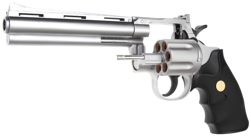 Colt Python .357 Magnum, 6 inch, ezüst, Galaxy, A&K, G.36S