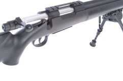 M24 Socom fekete, katonai, kétlábú állvány, KH, KH002B