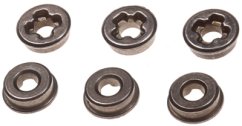 Perselyek, acél, olajmentes, 7 mm, kereszthornyos, SHS