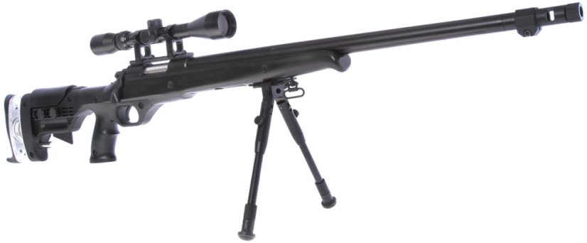 VSR-12D, black, bipod, scope, Upgrade version, Well, MB12D