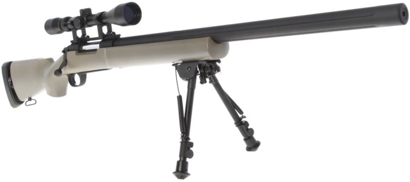 M24 Socom TAN, katonai, kétlábú állvány, távcső, Snow Wolf, SW-04JT++