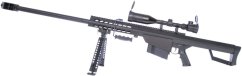 Barrett M82A1, bipod, scope, Snow Wolf, SW-02A