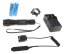 Tactical flashlight 900 lm, 2x batteries, charger, accessories, UltraFire