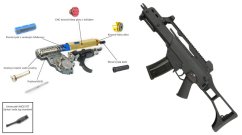 EKO Custom G36C, 140m/s, AirsoftGuns, CM.011