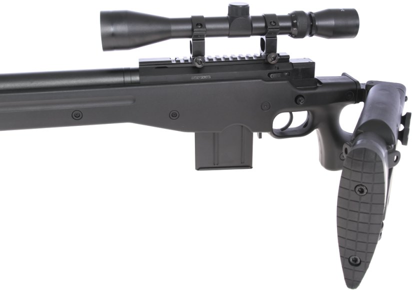 L96 AWS3, black, bipod, scope, Upgrade version, Well, MB4403D
