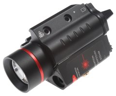 Taktikai zseblámpa, teljes fém, M7P, LED, lézer, fekete, ACM