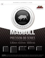 Airsoft kuglice, 0,23 g, 6 mm, oko 8700 kom, 2 kg, MadBull Precision