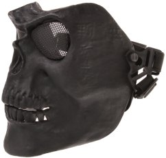 Védőmaszk, SKULL, kicsi, fekete, ACM