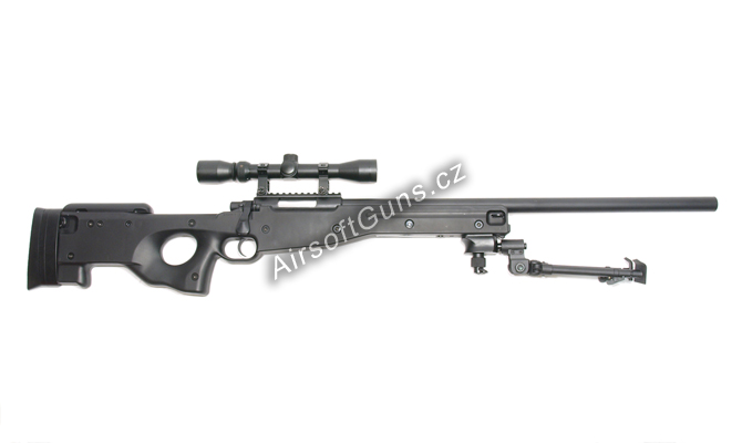 L96A1, fekete, kétlábú állvány, távcső, AGM, MP002B2