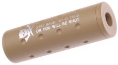 Schalldämpfer, Skeleton, 110x35, TAN, SHS