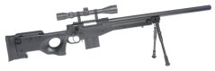 L96 AWS, black, bipod, scope, Upgrade version, Well, MB4401D