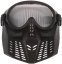 Protective mask, with mesh, small, black, ACM