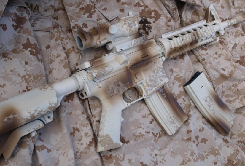 Camo egyedi M4 SOPMOD, 160 m/s, AirsoftGuns, CM.007