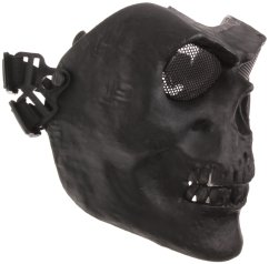 Védőmaszk, SKULL, kicsi, fekete, ACM