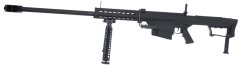 Barrett M107, csőtorkolati fék M82, fekete, kétlábú állvány, Snow Wolf, SW-013B