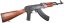 AKM, totalmente de acero, madera auténtica, Cyma Platinum, CM.056M