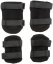 Knee and elbow pads set, SWAT, black, ACM