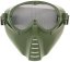 Protective mask, with mesh, OD, ACM
