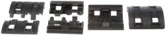 Rails cover set, XTM, black, 8pcs, Magpul PTS