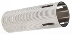 Csiszolt rozsdamentes acél henger M4, bordázott, O rés, ZC Leopard
