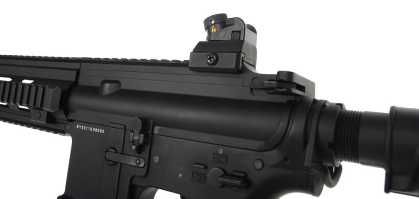 Power Custom HK416, akkumulátor csőben, 160 m/s, AirsoftGuns, BY-801, BI-8001M