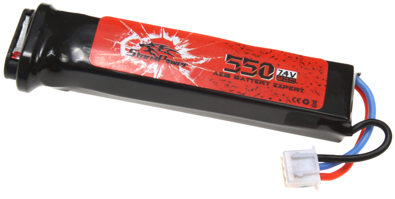 Akkumulátor, AEP, Li-Pol, 7,4 V, 550 mAh, 20C, StormPower
